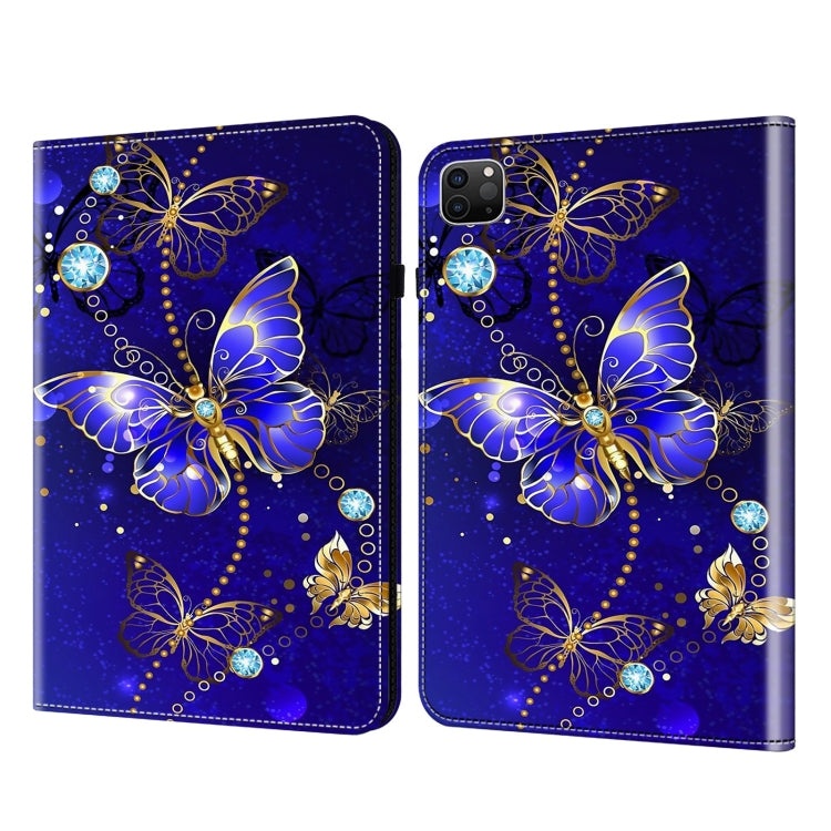 For iPad Air 11 2024 / Pro 11 2022 Crystal Texture Painted Leather Tablet Case(Diamond Butterflies) - iPad Pro 11 (2022/2021) Cases by PMC TechLife | Online Shopping South Africa | PMC TechLife | Buy Now Pay Later Mobicred