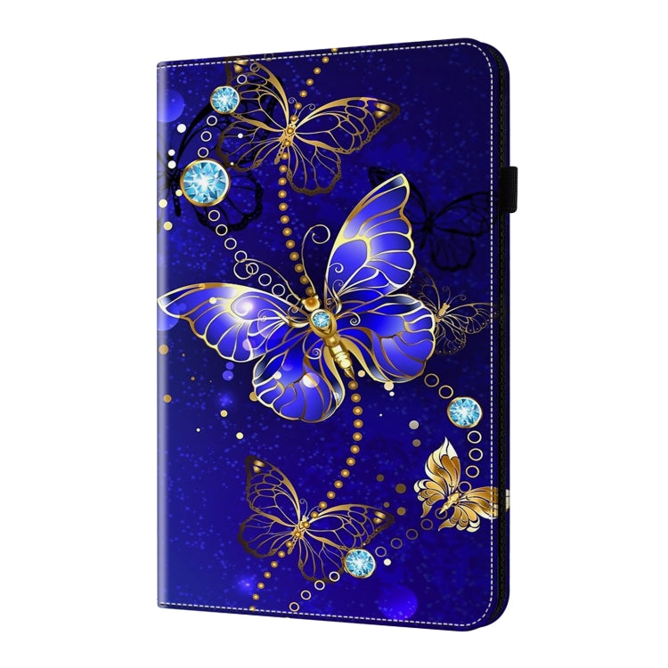 For iPad Air 11 2024 / Pro 11 2022 Crystal Texture Painted Leather Tablet Case(Diamond Butterflies) - iPad Pro 11 (2022/2021) Cases by PMC TechLife | Online Shopping South Africa | PMC TechLife | Buy Now Pay Later Mobicred