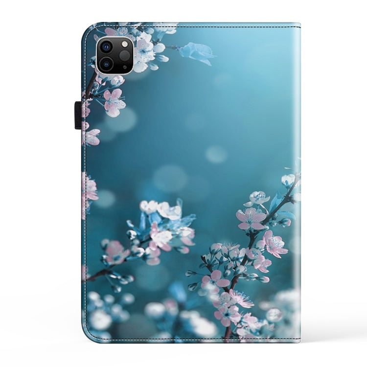 For iPad Air 13 2024 / Pro 12.9 2022 Crystal Texture Painted Leather Tablet Case(Plum Bossom) - iPad Pro 12.9 (2022/2021) Cases by PMC TechLife | Online Shopping South Africa | PMC TechLife | Buy Now Pay Later Mobicred