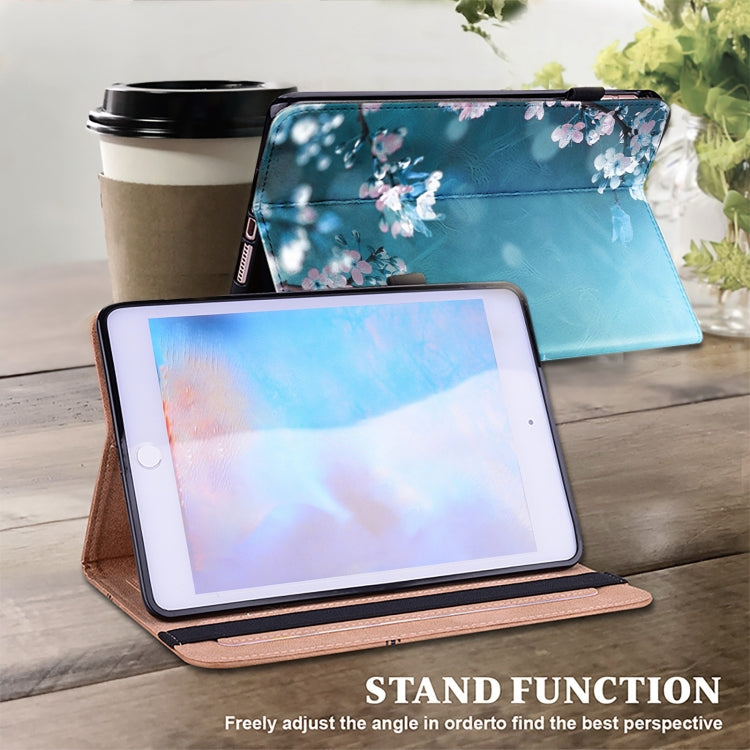 For iPad Air 13 2024 / Pro 12.9 2022 Crystal Texture Painted Leather Tablet Case(Plum Bossom) - iPad Pro 12.9 (2022/2021) Cases by PMC TechLife | Online Shopping South Africa | PMC TechLife | Buy Now Pay Later Mobicred