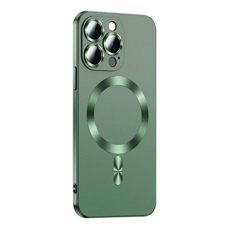 For iPhone 15 Pro Liquid Lens Protector Magsafe Phone Case(Green) - iPhone 15 Pro Cases by PMC TechLife | Online Shopping South Africa | PMC TechLife