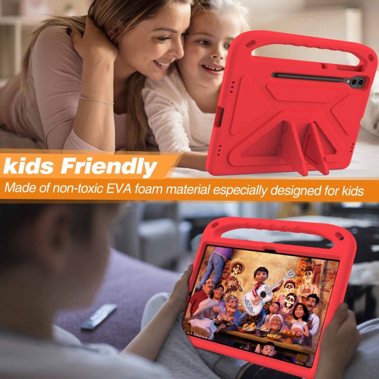 For Samsung Galaxy Tab S9+ Handle EVA Shockproof Tablet Case with Holder(Red) - free shipping - PMC Jewellery - Order now!