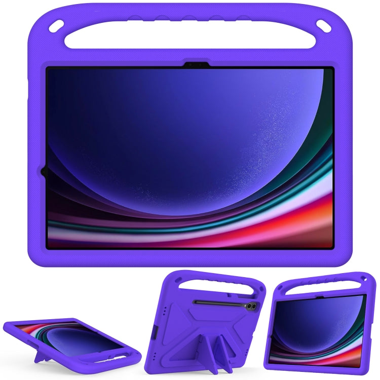 For Samsung Galaxy Tab S9+ Handle EVA Shockproof Tablet Case with Holder(Purple) - free shipping - PMC Jewellery - Order now!