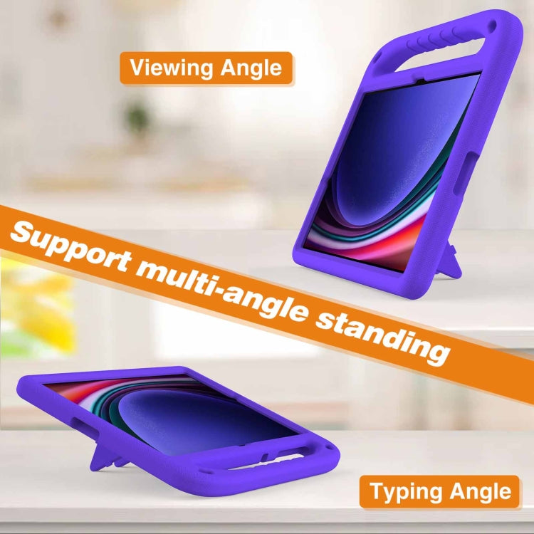 For Samsung Galaxy Tab S9+ Handle EVA Shockproof Tablet Case with Holder(Purple) - free shipping - PMC Jewellery - Order now!
