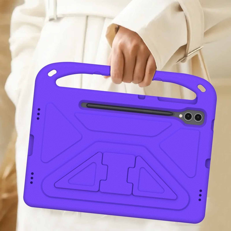 For Samsung Galaxy Tab S9+ Handle EVA Shockproof Tablet Case with Holder(Purple) - free shipping - PMC Jewellery - Order now!