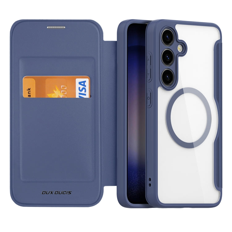 For Samsung Galaxy S24+ 5G DUX DUCIS Skin X Pro Series Magsafe PC + TPU Phone Leather Case(Blue) - Galaxy S24+ 5G Cases by DUX DUCIS | Online Shopping South Africa | PMC TechLife | Buy Now Pay Later Mobicred