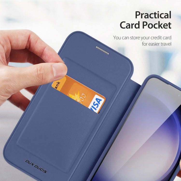 For Samsung Galaxy S24+ 5G DUX DUCIS Skin X Pro Series Magsafe PC + TPU Phone Leather Case(Blue) - Galaxy S24+ 5G Cases by DUX DUCIS | Online Shopping South Africa | PMC TechLife | Buy Now Pay Later Mobicred