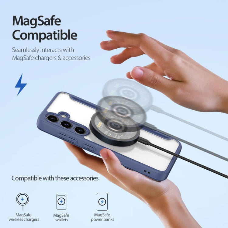 For Samsung Galaxy S24+ 5G DUX DUCIS Skin X Pro Series Magsafe PC + TPU Phone Leather Case(Blue) - Galaxy S24+ 5G Cases by DUX DUCIS | Online Shopping South Africa | PMC TechLife | Buy Now Pay Later Mobicred