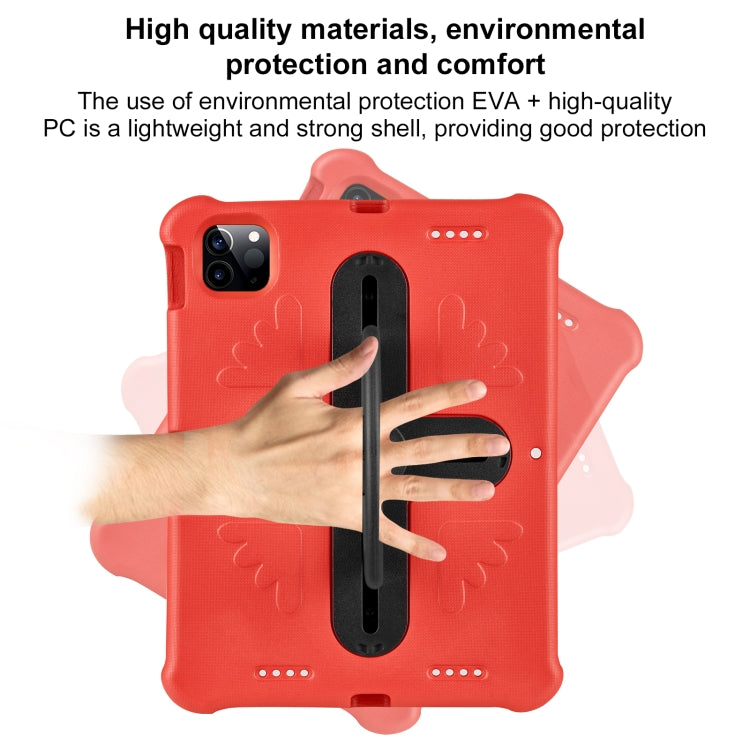 For iPad Pro 11 2024 Shield 360 Rotation Handle EVA Shockproof PC Tablet Case(Red Black) - iPad Pro 11 2024 Cases by PMC TechLife | Online Shopping South Africa | PMC TechLife | Buy Now Pay Later Mobicred