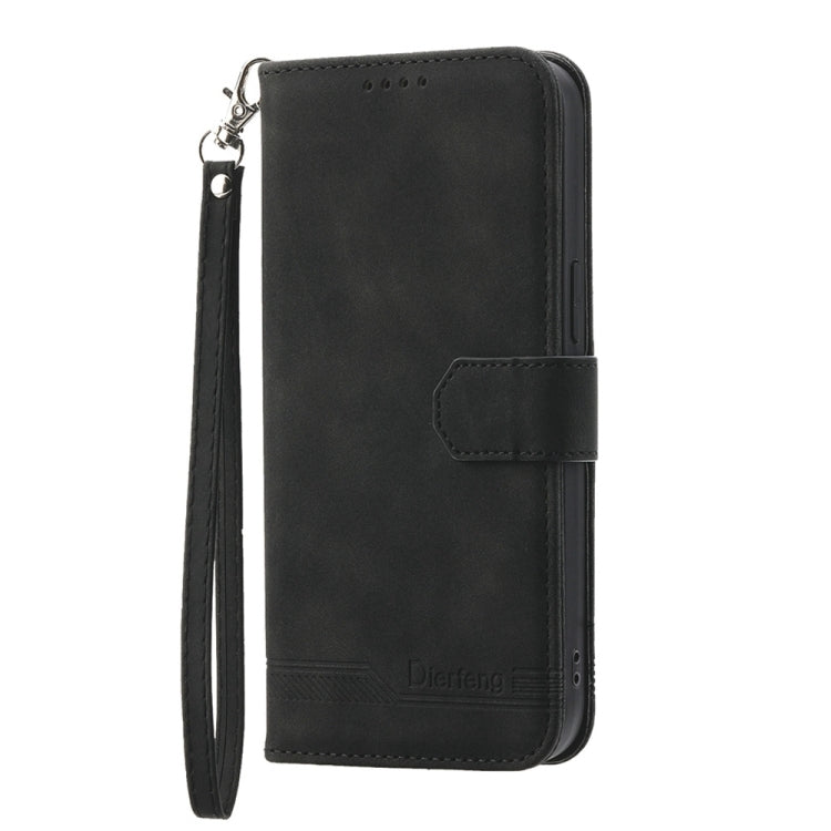 For Motorola Moto G Stylus 5G 2024 Dierfeng Dream Line TPU + PU Leather Phone Case(Black) - Motorola Cases by PMC Jewellery | Online Shopping South Africa | PMC Jewellery | Buy Now Pay Later Mobicred