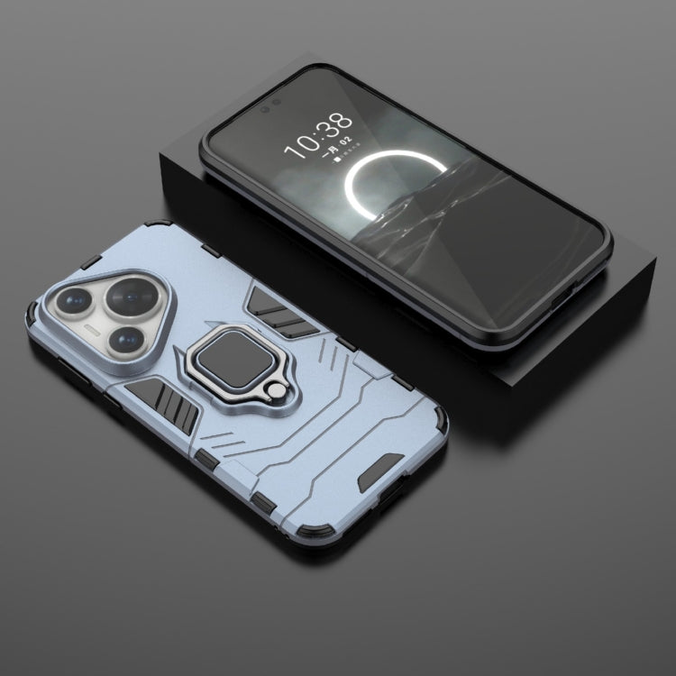 For Huawei Pura 70 Pro / Pura 70 Pro+ Shockproof PC + TPU Holder Phone Case(Navy Blue) - free shipping - PMC Jewellery - Order now!