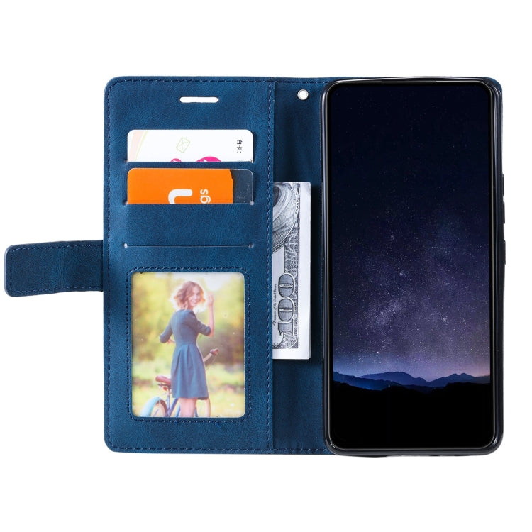 For Google Pixel 9 Pro Skin Feel Splicing Leather Phone Case(Blue) - Google Cases by PMC TechLife | Online Shopping South Africa | PMC TechLife | Buy Now Pay Later Mobicred