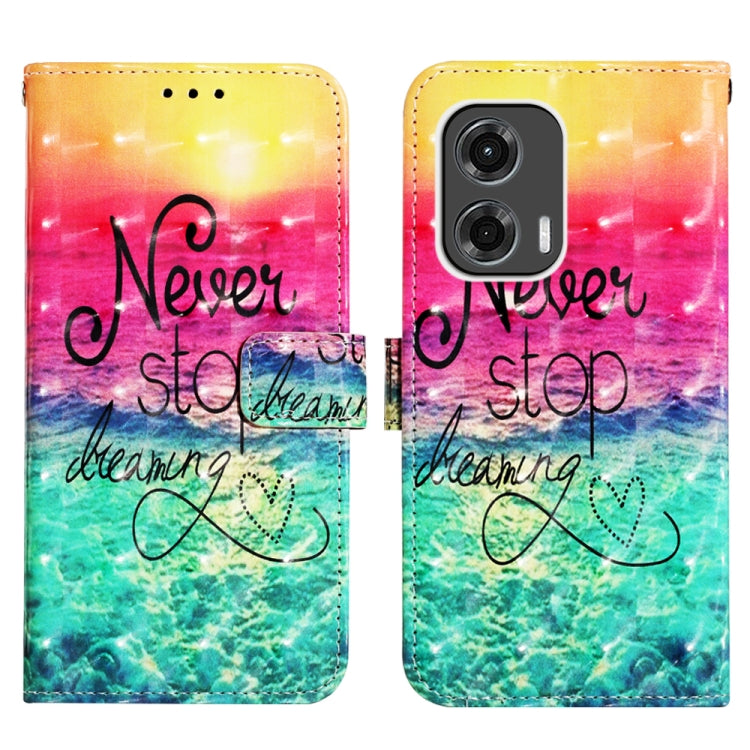 For Motorola Moto G Stylus 5G 2024 3D Painting Horizontal Flip Leather Phone Case(Chasing Dreams) - Motorola Cases by PMC Jewellery | Online Shopping South Africa | PMC Jewellery | Buy Now Pay Later Mobicred