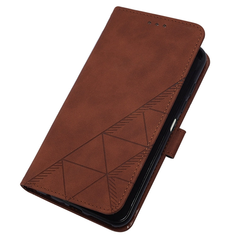 For Motorola Moto G Play 5G 2024 Crossbody 3D Embossed Flip Leather Phone Case(Brown) - free shipping - PMC Jewellery - Order now!