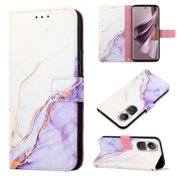 For OPPO Reno10/10 Pro Global PT003 Marble Pattern Flip Leather Phone Case(LS006) - OPPO Cases by PMC TechLife | Online Shopping South Africa | PMC TechLife | Buy Now Pay Later Mobicred