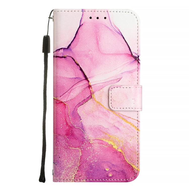 For Huawei Pura 70 Pro / 70 Pro+ PT003 Marble Pattern Flip Leather Phone Case(LS001 Pink Purple Gold) - Huawei Cases by PMC Jewellery | Online Shopping South Africa | PMC Jewellery | Buy Now Pay Later Mobicred