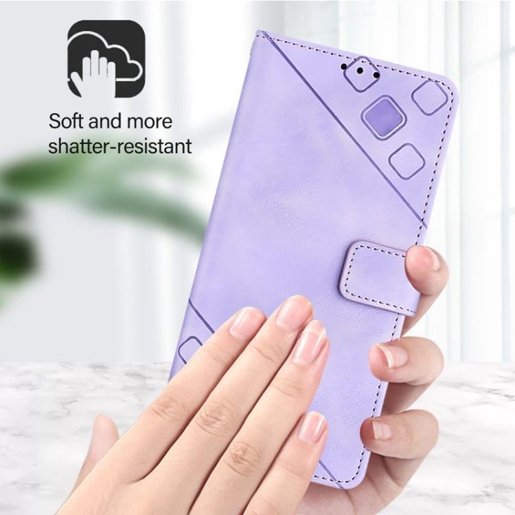 For Huawei Pura 70 Pro Skin Feel Embossed Leather Phone Case(Light Purple) - Huawei Cases by PMC Jewellery | Online Shopping South Africa | PMC Jewellery | Buy Now Pay Later Mobicred