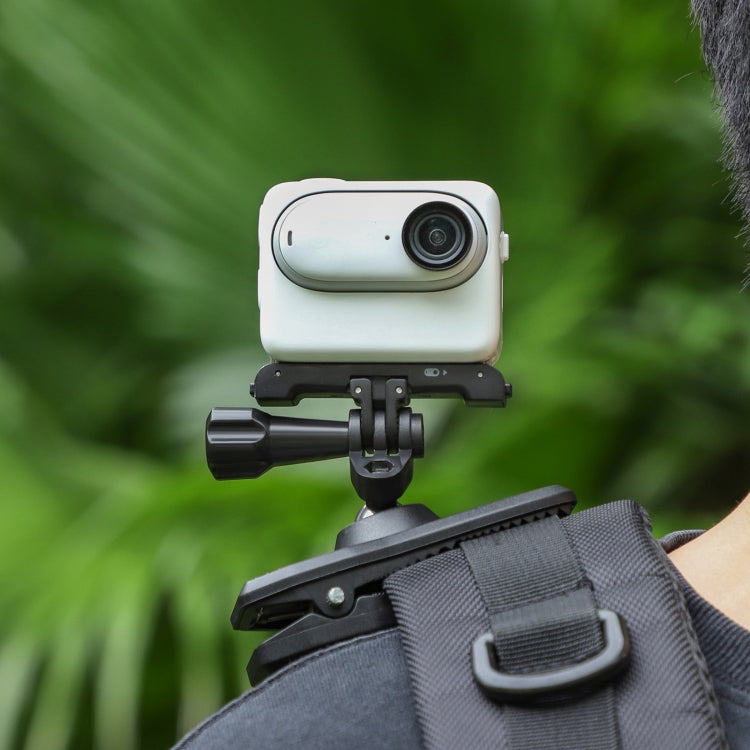 Sunnylife 360 Degree Rotation Swivel Backpack Clip Magnetic Suction Action Camera Mount(Black) - free shipping - PMC TechLife - Order now!