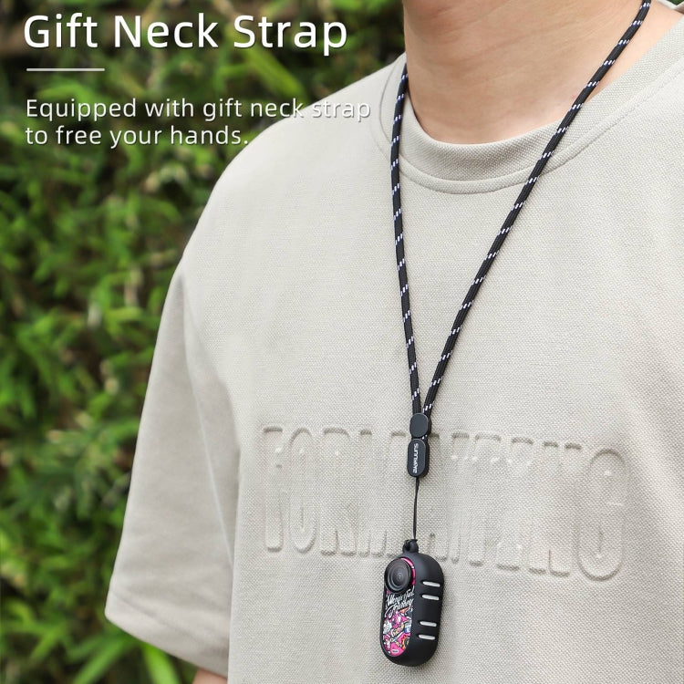 For Insta360 GO 3 Sunnylife Cooling Silicone Case Stickers Skin Wrap Lens Cover with Neck Strap(Black) - free shipping - PMC TechLife - Order now!