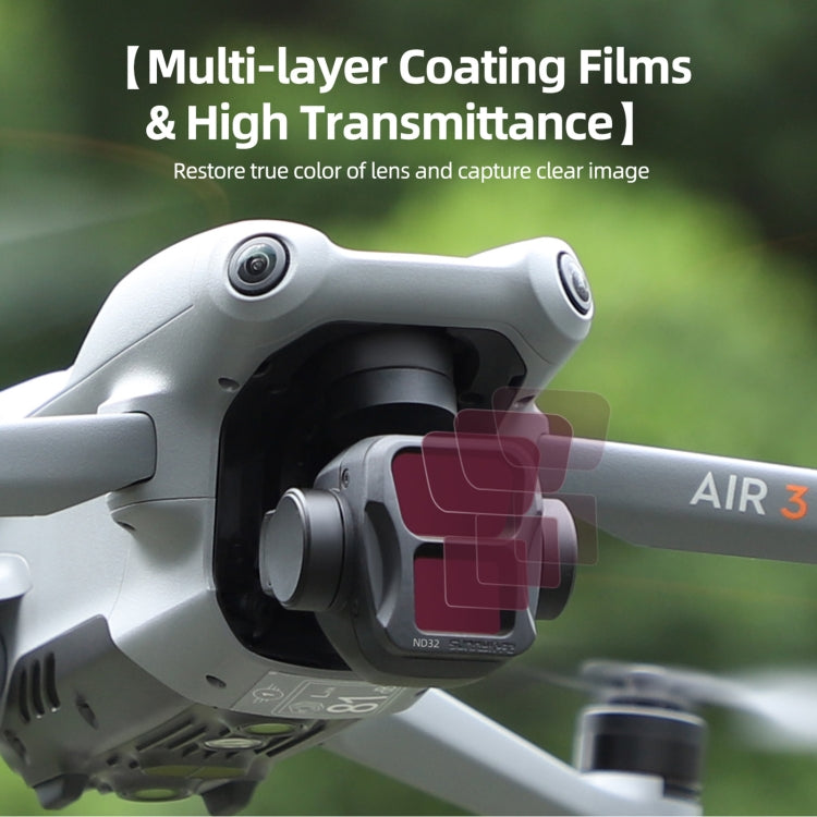 For DJI Air 3 Sunnylife Camera Lens Filter, Filter:3 in 1 CPL ND8 ND16 - free shipping - PMC TechLife - Order now!