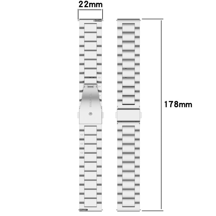 For Amazfit Bip 5 Three Strains Stainless Steel Watch Band(Gold) - free shipping - PMC TechLife - Order now!