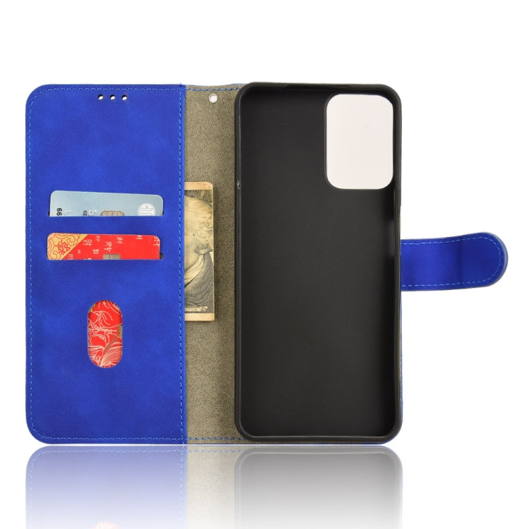 For Motorola Moto G Power 5G 2024 Skin Feel Magnetic Flip Leather Phone Case(Blue) - Motorola Cases by PMC Jewellery | Online Shopping South Africa | PMC Jewellery | Buy Now Pay Later Mobicred