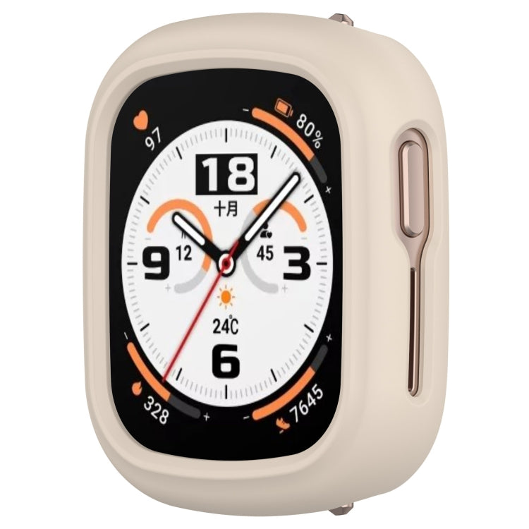 For Honor Watch 4 Half Coverage Hollow PC Watch Protective Case(Ivory White) - Watch Cases by PMC TechLife | Online Shopping South Africa | PMC TechLife