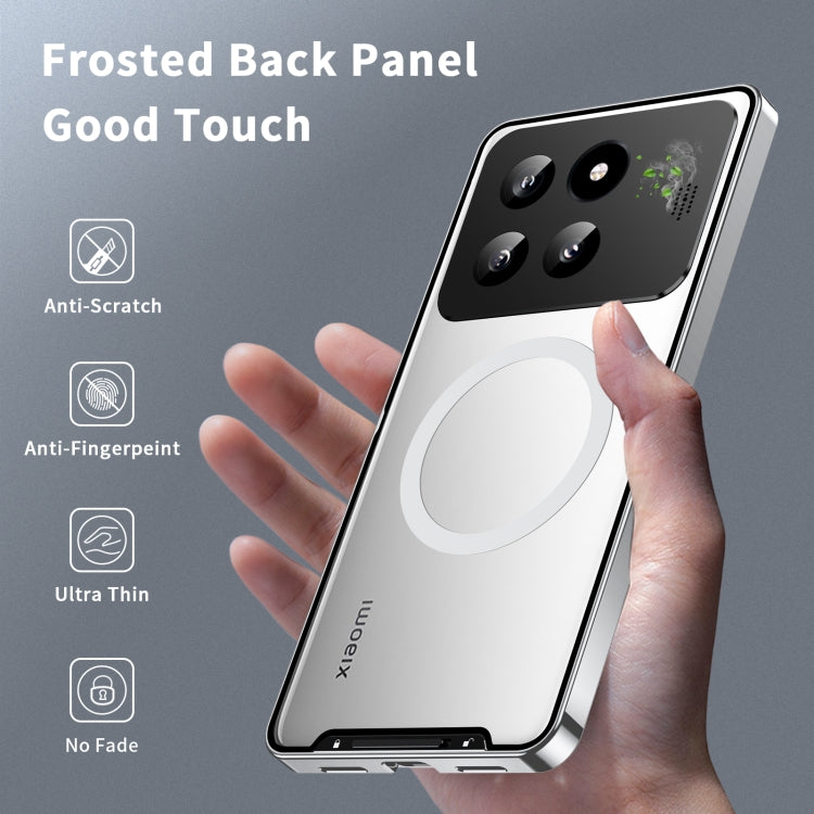 For Xiaomi 14 Pro Aromatherapy Magnetic Metal Phone Case(Silver) - free shipping - PMc TechLife - Order now!