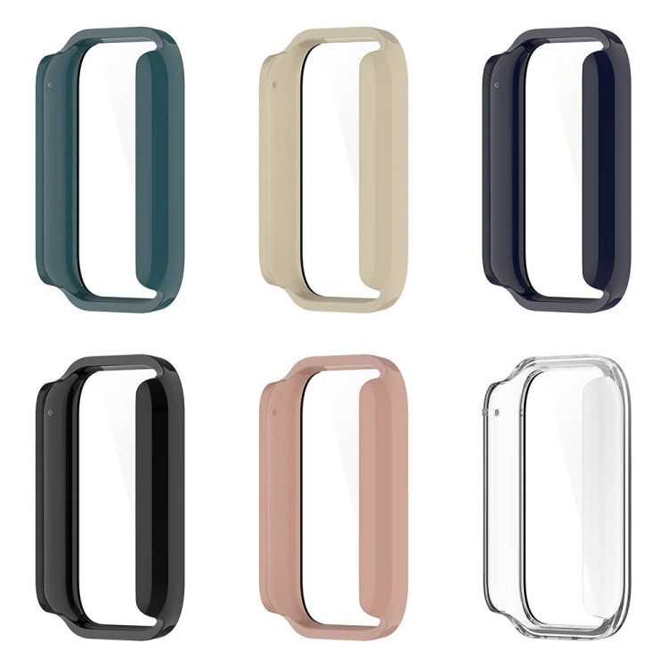 For Xiaomi Mi Band 8 Pro PC + Tempered Glass Film Integrated Watch Protective Case(Ink Blue) - Watch Cases by PMC TechLife | Online Shopping South Africa | PMC TechLife | Buy Now Pay Later Mobicred
