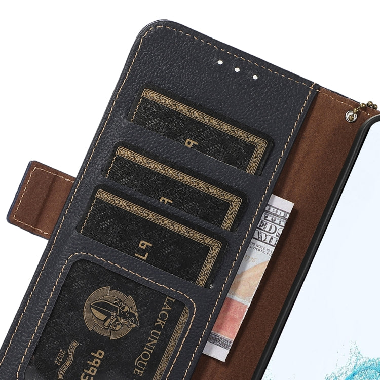 For Sony Xperia 1 VI Side-Magnetic TJ Genuine Leather RFID Phone Case(Blue) - Sony Cases by PMC TechLife | Online Shopping South Africa | PMC TechLife | Buy Now Pay Later Mobicred
