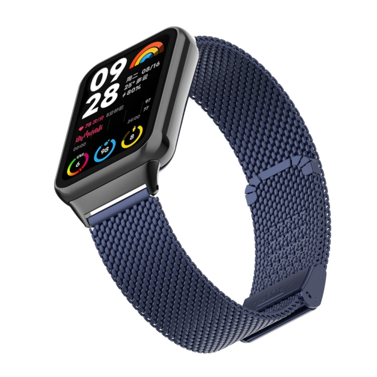 For Xiaomi Smart Band 9 Pro / 8 Pro 18mm Steel Mesh Buckle Metal Watch Band(Midnight Blue) - free shipping - PMc TechLife - Order now!