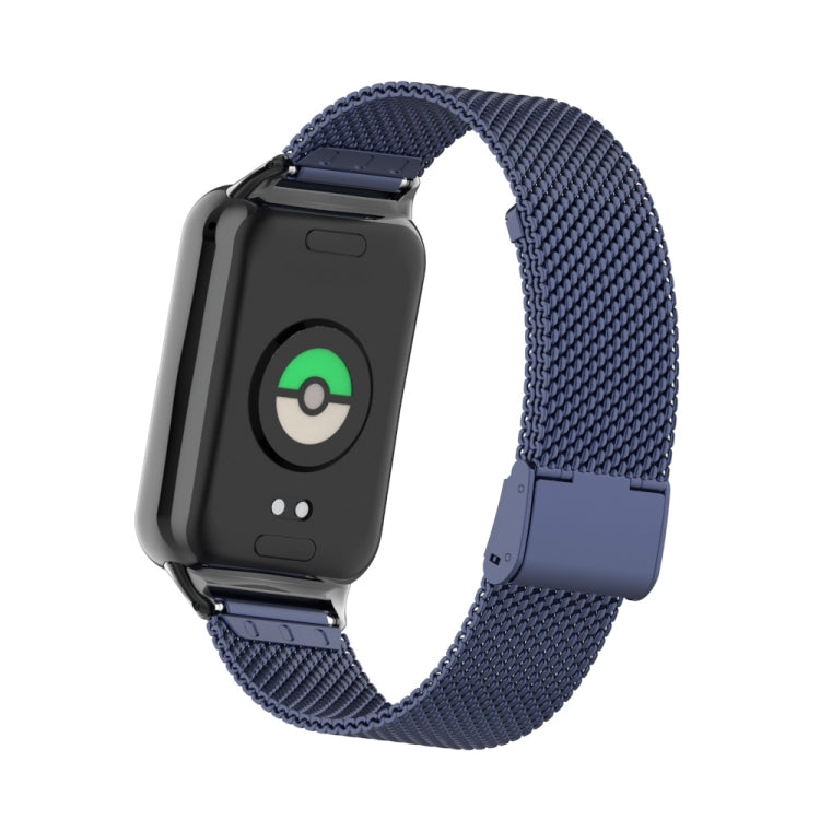 For Xiaomi Smart Band 9 Pro / 8 Pro 18mm Steel Mesh Buckle Metal Watch Band(Midnight Blue) - free shipping - PMc TechLife - Order now!