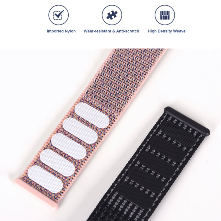 For Xiaomi Smart Band 9 Pro / 8 Pro Nylon Loop Watch Band(Black Orange) - Watch Bands by PMc TechLife | Online Shopping South Africa | PMc TechLife | Buy Now Pay Later Mobicred