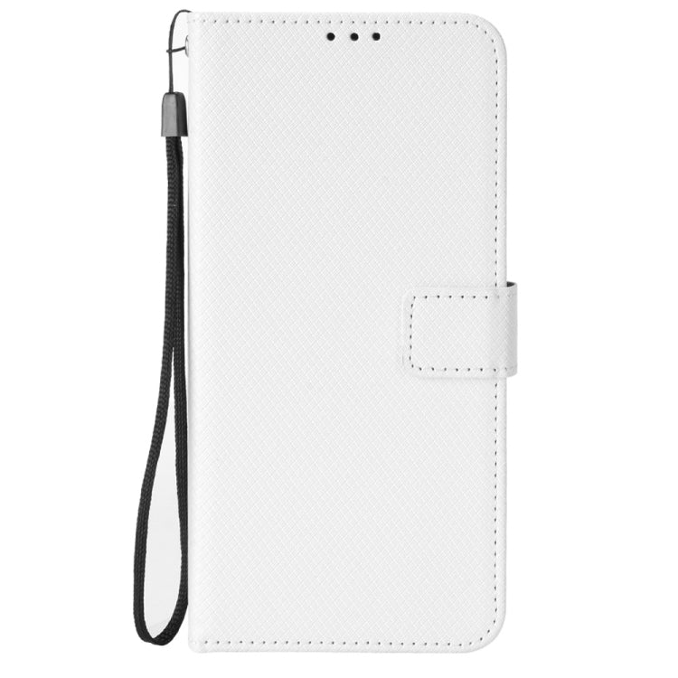 For Doogee X98 Diamond Texture Leather Phone Case(White) - Doogee Cases by PMC TechLife | Online Shopping South Africa | PMC TechLife | Buy Now Pay Later Mobicred
