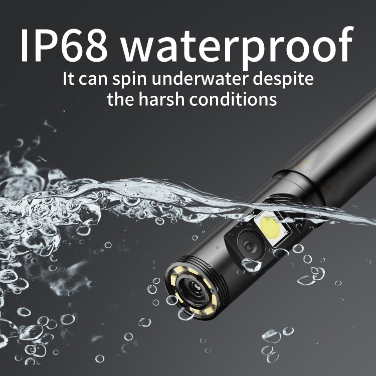 P120 Rotatable 8mm Dual Lenses Industrial Endoscope with Screen, 9mm Tail Pipe Diameter, Spec:10m Tube -  by PMC TechLife | Online Shopping South Africa | PMC TechLife | Buy Now Pay Later Mobicred