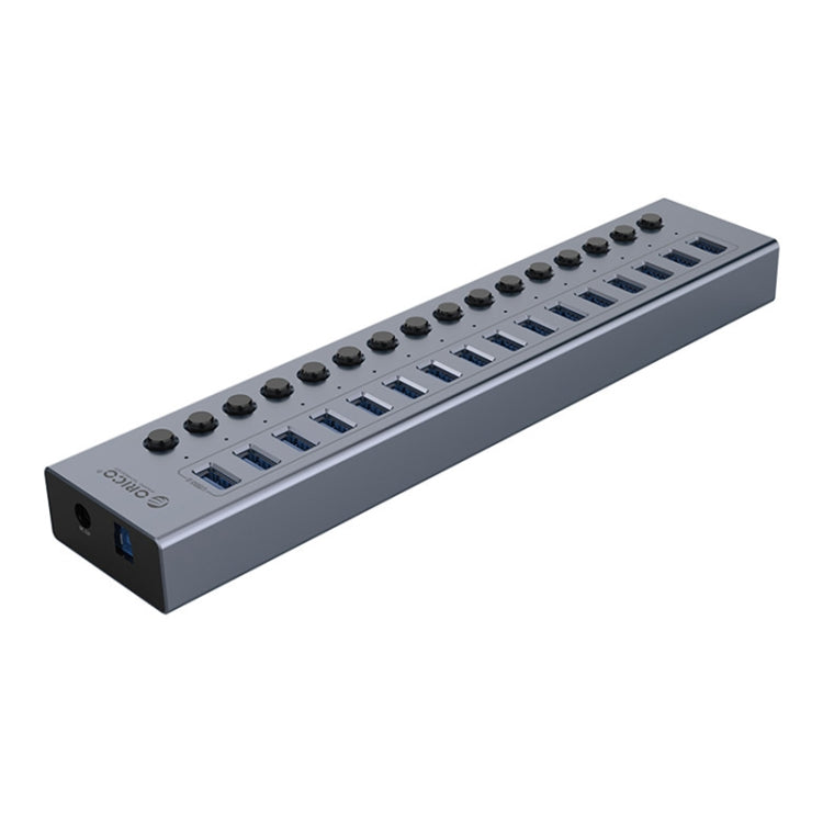 ORICO BT2U3-16AB-GY-BP 16 Ports USB 3.0 HUB with Individual Switches(EU Plug) - free shipping - PMC Jewellery - Order now!