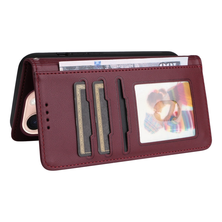 For iPhone 16 Pro BETOPNICE BN-005 2 in 1 Detachable Imitate Genuine Leather Phone Case(Wine Red) - free shipping - PMC TechLife - Order now!