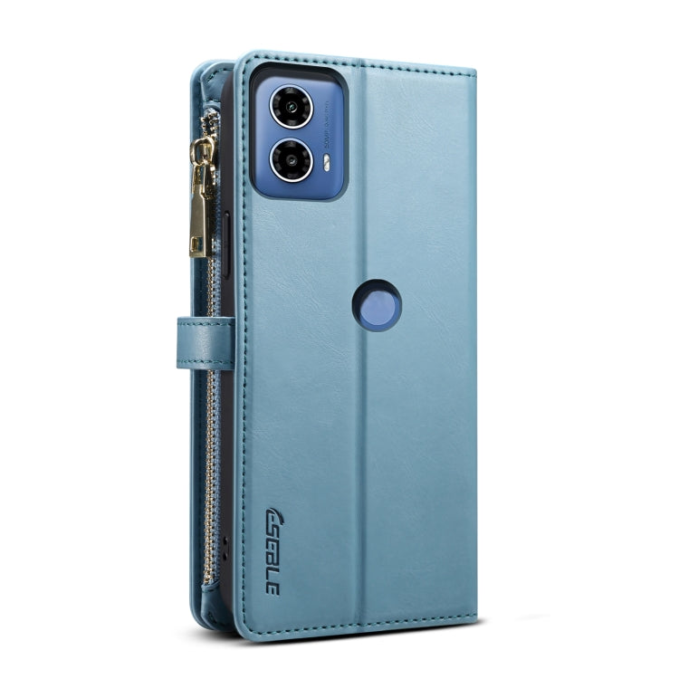 For Motorola Moto G24 Power ESEBLE Star Series Lanyard Zipper Wallet RFID Leather Case(Blue) - Motorola Cases by ESEBLE | Online Shopping South Africa | PMC TechLife | Buy Now Pay Later Mobicred
