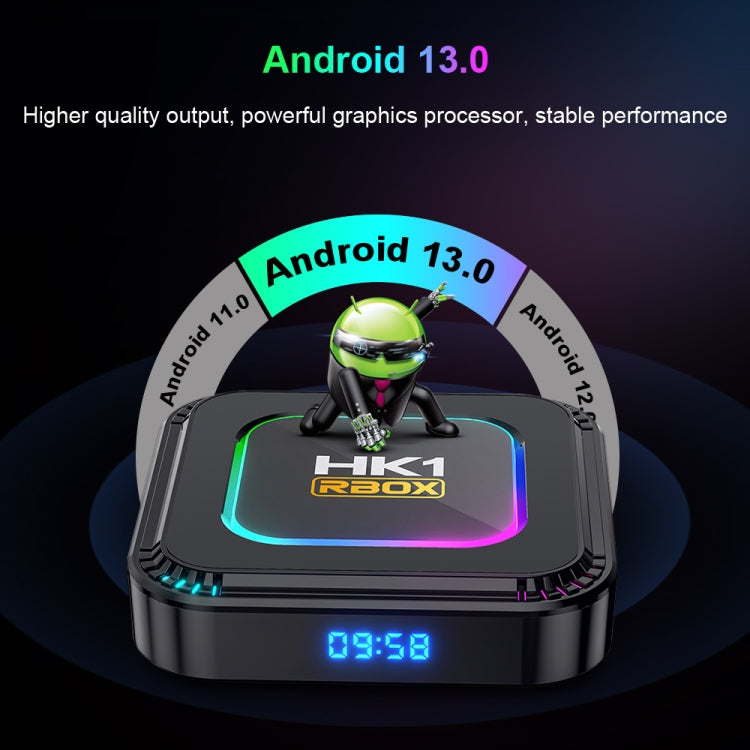 HK1 RBOX K8 8K Android 13.0 Smart TV Box with Remote Control, 2GB+16GB, RK3528 Quad-Core(AU Plug) - Others by PMC TechLife | Online Shopping South Africa | PMC TechLife | Buy Now Pay Later Mobicred