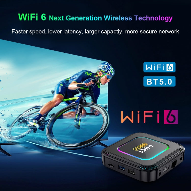 HK1 RBOX K8 8K Android 13.0 Smart TV Box with Remote Control, 4GB+128GB, RK3528 Quad-Core(EU Plug) - Others by PMC TechLife | Online Shopping South Africa | PMC TechLife | Buy Now Pay Later Mobicred