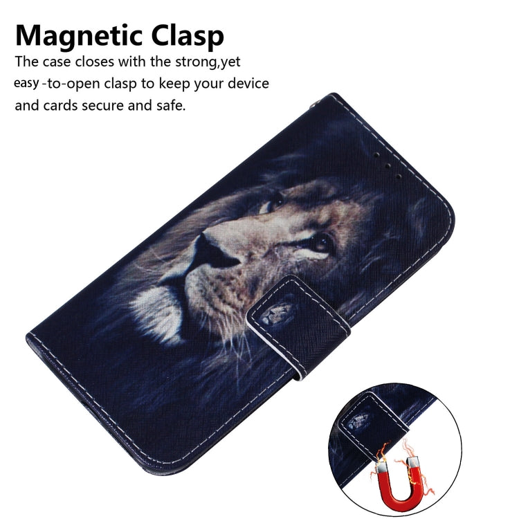 For Motorola Moto G Play 4G 2024 Coloured Drawing Flip Leather Phone Case(Lion) - free shipping - PMC Jewellery - Order now!