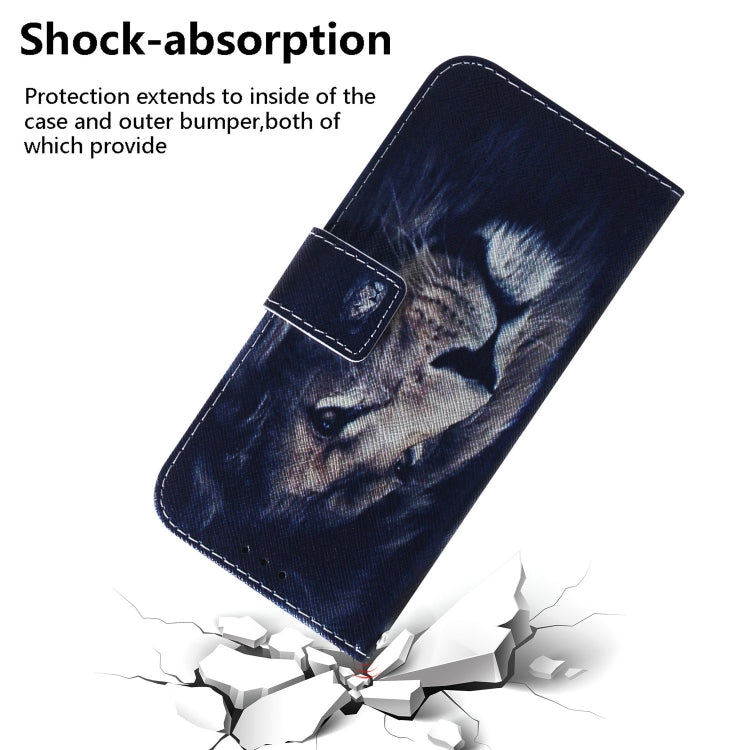 For Motorola Moto G Play 4G 2024 Coloured Drawing Flip Leather Phone Case(Lion) - free shipping - PMC Jewellery - Order now!