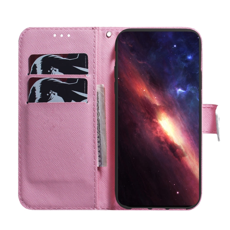 For Motorola Moto G Play 4G 2024 Coloured Drawing Flip Leather Phone Case(Magnolia) - Motorola Cases by PMC Jewellery | Online Shopping South Africa | PMC Jewellery | Buy Now Pay Later Mobicred