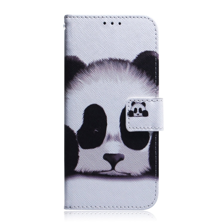 For Motorola Edge 2024 Coloured Drawing Flip Leather Phone Case(Panda) - Motorola Cases by PMC Jewellery | Online Shopping South Africa | PMC Jewellery | Buy Now Pay Later Mobicred