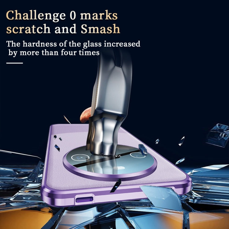 For Huawei Mate 60 Pro+ Double-sided Plain Leather Glass Phone Case(Cyan-blue) - free shipping - PMC TechLife - Order now!