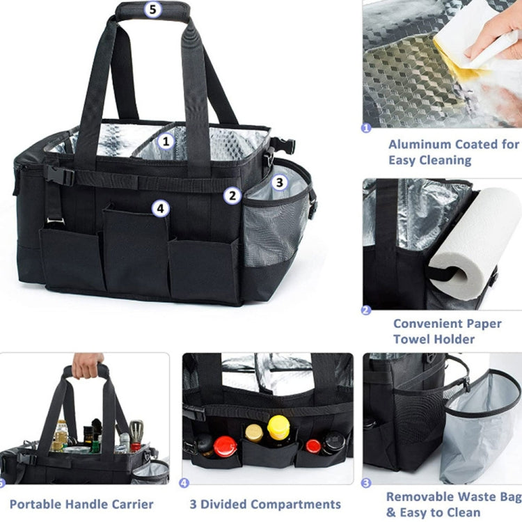 Large Foldable and Portable Outdoor Car Camping Picnic Storage Bag(Grey) - Stowing Tidying by PMC TechLife | Online Shopping South Africa | PMC TechLife | Buy Now Pay Later Mobicred