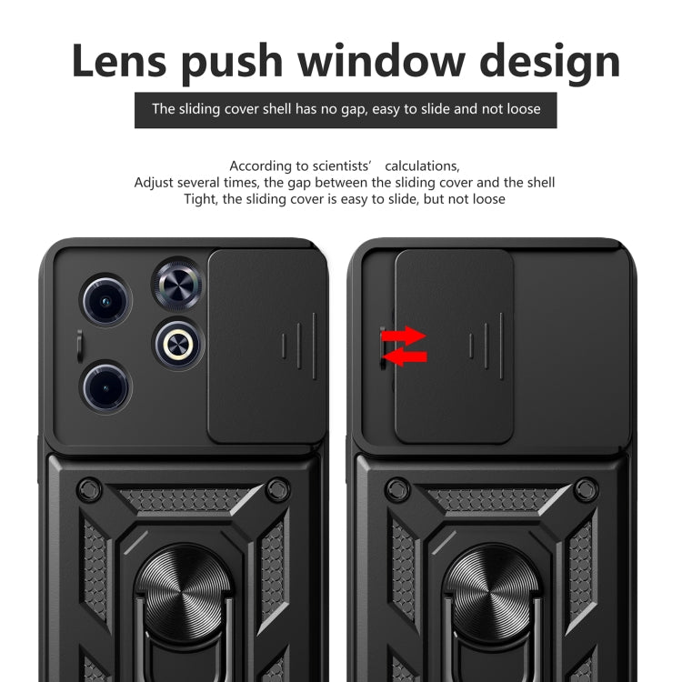 For Infinix Hot 40i / Smart 8 Sliding Camera Cover Design TPU+PC Phone Case(Rose Gold) - Infinix Cases by PMC TechLife | Online Shopping South Africa | PMC TechLife | Buy Now Pay Later Mobicred