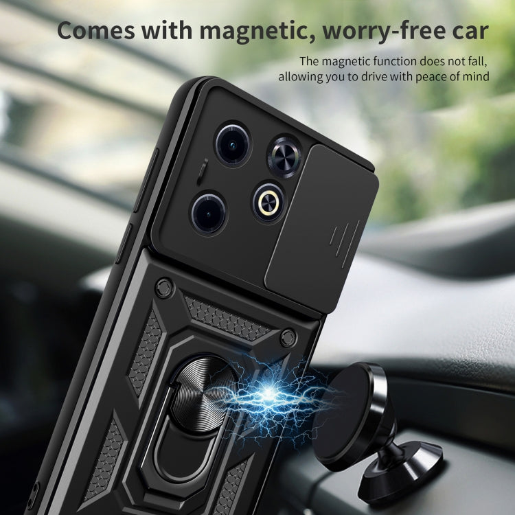 For Infinix Hot 40i / Smart 8 Sliding Camera Cover Design TPU+PC Phone Case(Rose Gold) - Infinix Cases by PMC TechLife | Online Shopping South Africa | PMC TechLife | Buy Now Pay Later Mobicred