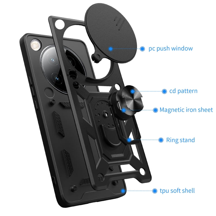 For Infinix Zero 40 5G Sliding Camera Cover Design TPU+PC Phone Case(Blue) - free shipping - PMC TechLife - Order now!