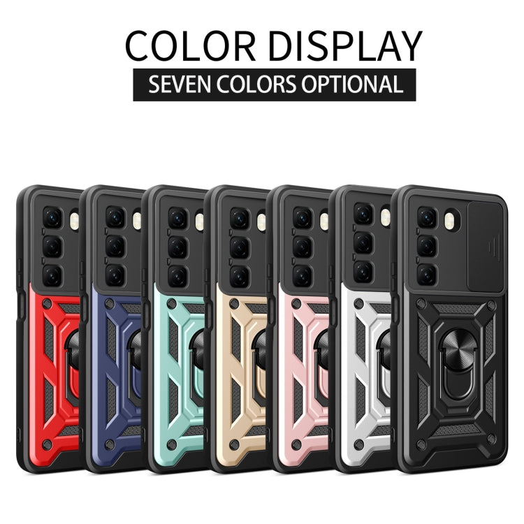 For Infinix Hot 50 4G Sliding Camera Cover Design TPU+PC Phone Case(Black) - free shipping - PMC TechLife - Order now!